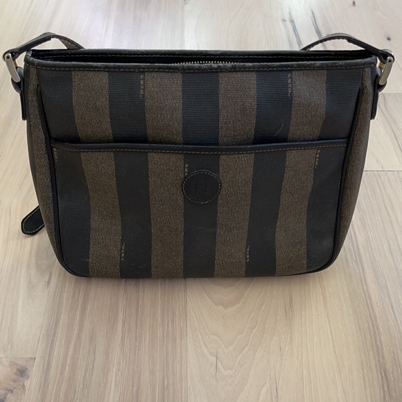 FENDIVNT PEQUIN STRIPED PURSE
